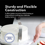 New Star Foodservice 38170 Angled Icing Spatula, 8-Inch Blade, 13-Inch Overall, Silver