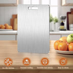 Titanium Cutting Board,Cutting Boards for Kitchen,Dishwasher Safe, Double-Sided, Suitable for Fruits, Vegetables, Meat, Outdoor, Housewarming Gifts, Etc(13.4″x9.1″)