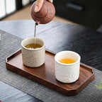 Ceramic Espresso Cups Set of 2 or 4, 3.4 Oz Espresso Mugs, Demitasse Cups for Coffee or Tea, Small Coffee Cups No Handles (white, 2)