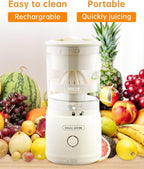 Orange Citrus Juicer, Electric Portable Lemon Juicer,Citrus Squeezer for Lemon Grapefruit Fruit, Small Wireless Juice Machine, Easy Use Orange Squeezer, Easy to Clean