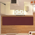 NewLife by GelPro Decorative Foam Floor Mat, 30" x 108", Grasscloth Crimson