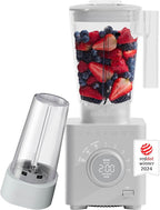 Chefman Obliterator 48 oz Countertop Blender for Smoothies, 1380W Motor to Crush Ice, Nuts, and Frozen Fruit with Stainless Steel Blade, Auto Blend Function, Includes 20 oz Travel Jar