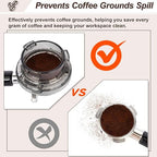 54mm Dosing Funnel Compatible with Breville Barista and Bambino Espresso Machines, Espresso Dosing Tools No Coffee Grounds Spill Over