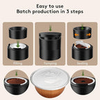 Reusable Vertuo Capsule Kit, for Reusable Nespresso Pods with Making Tools,49 Pcs Aluminum Foil Seal Lids, Holder, Brush, for Refilling Nespresso Vertuo Pods Reusable Vertuoline Pod