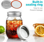 ZukoCert 24 Pcs 70mm Regular Mouth Canning Jar Lids, Leak-Proof Airtight Split-Type Metal Lids for Ball & Kerr Jars, Home Canning & Preservation