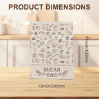 2 Pack Reusable Beeswax Bread Bags for Homemade Sourdough, Kitchen Baking Extra Large 13"x17" Food Storage Fresh Keeping Linen & Beeswax Bread Bags