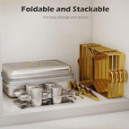 4 Pack Stainless Steel Chafing Dishes for Buffet, 9 QT Capacity 7 Pans Food Warmers for Parties, Weddings, Events Hosting, Family Gatherings, Full Set Catering Server with Serving Utensils Accessories