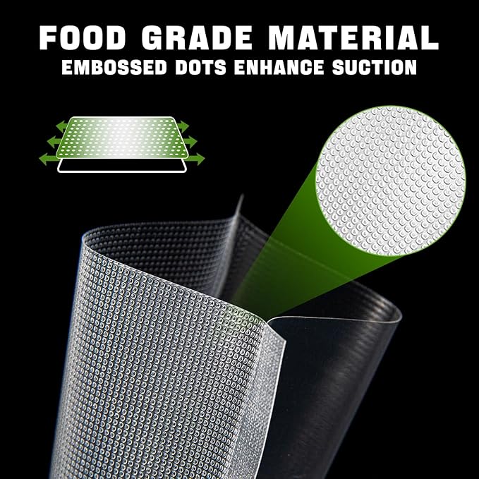 200 Pint Vacuum Sealer Bags - 6x10 Inch, Heavy Duty Commercial Grade for Food Saver, Seal a Meal, Sous Vide, Meal Prep & Freezer Storage