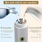 3-in-1 Portable Espresso Maker, Travel Coffee Maker, Self-Heating Car Coffee Maker with USB-C, Small Espresso Machine with Ground Coffee & Capsules (NS＆DG) for RV, Hiking, Office (silver)