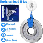 Antimbee Transparent Heavy Duty Suction Hooks, 5 Pack, Holds up to 11 lbs, Modern & Simple Design, Reusable & Removable, Ideal for Bathroom, Kitchen, Glass, Metal, Plastic Surfaces