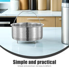 UPKOCH Stainless Steel Vegetable Steamer Basket for Cooking, 6.88 Inch Steaming Basket for Pot, Dumplings, Veggies, Rice, Seafood, Home and Restaurant Use