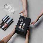 Electric Salt and Pepper Grinder Set Rechargeable, Yumcian Automatic Shakers Set with Adjustable Coarseness and LED Light, Stainless Steel Mill Set, Upgraded Larger Capacity