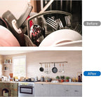 ROTHLEY 39.4 Inch Stainless Steel Wall Mounted Hanging Pot and Pan Rack with Adjustable S Hooks, Antique Copper