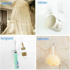 24 Pack Heavy Duty Self Adhesive Hooks - 33lb Max, Transparent, Waterproof, Sticky Wall Hooks for Keys, Bathroom, Shower, Outdoor, Kitchen, Door, Home Improvement, Utility