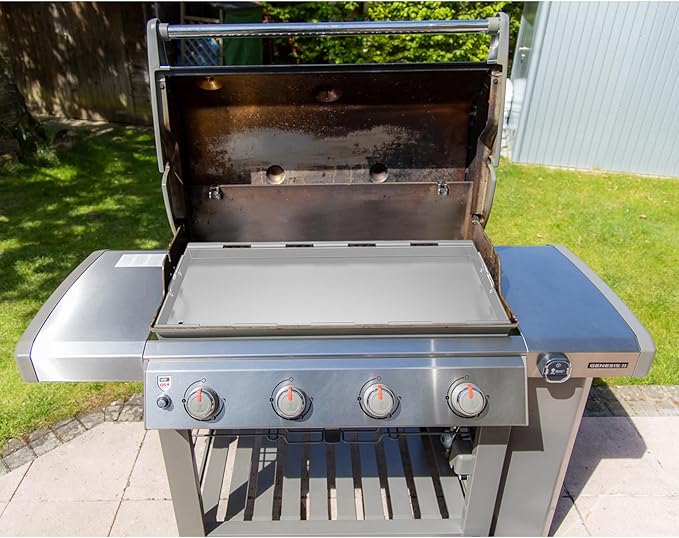Stanbroil 6789 Full-Size Griddle Insert for Weber Genesis 400 Series Gas Grill, 4-Burner Flat Top Griddle for Weber Genesis I&II 410 415 425s 435 440, Stainless Steel