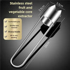 Fruit and Vegetable Corer Pepper Seed Apple Remover Bell Pepper Tomato Corer Tool Stainless Steel Kitchen Gadget (PepperAppleStrawberry corer B)