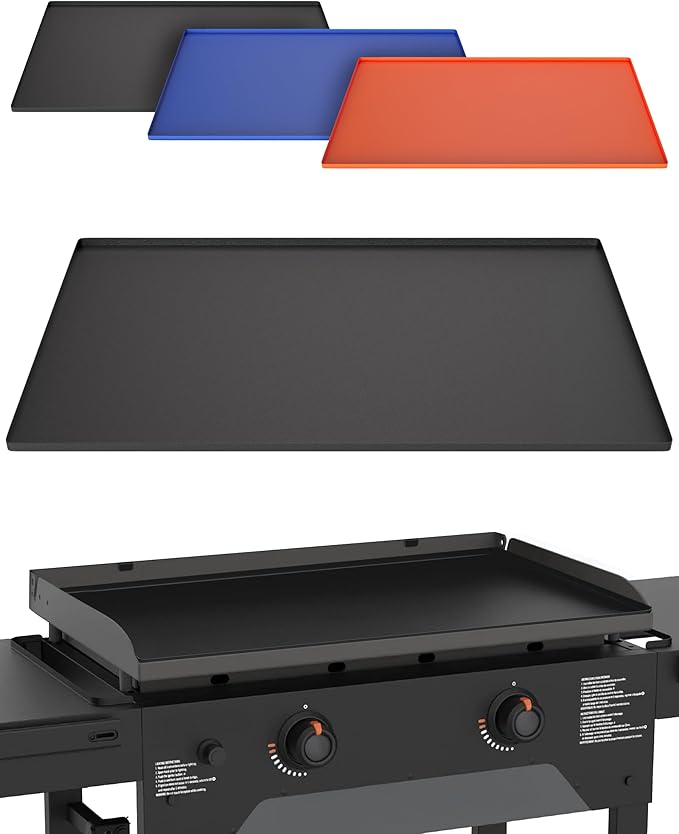 KITCHEN PERFECTION 28" Premium Silicone Griddle Cover Mat For Blackstone Griddle 28 Inch - Hermetic Protection From Rust & Debris All Year, Fits All Blackstone 28 Inch Models - Food Grade Silicone