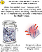 100pcs Mylar Bags for Food Storage - Extra Thick 10 Mil - Includes Gallon/Quart/Pint Sizes with 400cc Oxygen Absorbers - Zip Resealable Storage Pouches - Bolsas Mylar
