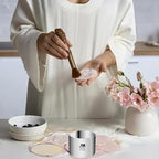 6 Pack Round Cake Ring Molds, Seamless Stainless Steel Cake Cutter with Pusher & Lifter, 3-Inch Dessert Mousse Rings for Baking (Includes 1 Pusher, 1 Lifter and 6 Rings)