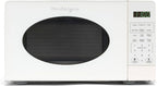 Nostalgia Modern Retro Countertop Microwave Oven - 700-Watt - 0.7 cu ft - 12 Pre-Programmed Cooking Settings - Digital Clock - Kitchen Appliances - White