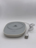 USB-Powered Mug Warmer with Coffee Meow Ceramic Mug Set