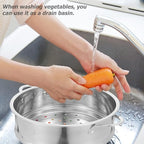 STOBAZA 20cm Steamer Basket Stainless Steel Steam Rack Trivet, Steamer Grid Compatible with Instant Pot Pressure Cooker