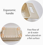 2-Pack Extendable Over the Sink Strainer Colander Basket, Expandable Collapsible Food Drainer, Wash Fruits and Vegetables, Drying Rack