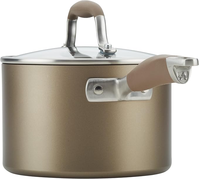 Anolon Advanced Home Hard-Anodized Nonstick 11-Piece Cookware Set (Bronze)