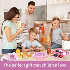 Leak-Proof, 8-Compartment Bento-Style Kids Lunch Box - Ideal Portion Sizes for Ages 6+, Durale, Drop-Proof, Dishwasher Safe, & Made with BPA-Free Materials (pink)