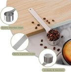 1PCS 2 Tablespoon(2tbsp, 30ml, 1/8cup) Coffee Scoop, Long Handle Measuring Spoon, Stainless Steel Scooper