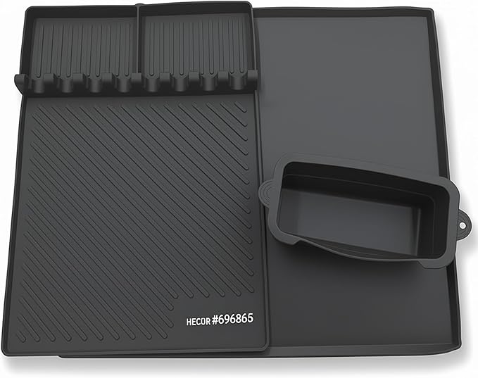 KITCHEN PERFECTION Ultimate Kit for Blackstone Griddle 36 Inch - Silicone Griddle Cover Mat + Griddle Accessories Mat + 2 PCS Silicone Grease Cup Liners Hermetic Protection from Rust & Debris All Year