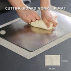 Titanium Cutting Board Set of 1, 11 * 8inches,Titanium Cutting Boards for Kitchen, Food Grade Metal Double Sided Chopping Boards for Kitchen Counter Meat Vegetable Fruit Outdoor Camping