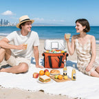 Maelstrom Cooler Bag, 30 Cans Beach Cooler, Large Leakproof Insulated Soft Cooler with Bottle Opener, Ice Chest, Portable Collapsible Cooler for Travel, Camping, Shopping