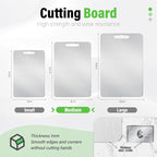 Stainless Steel Cutting Board, Double Sided Cutting Boards for Kitchen, SUS 316 Food-Grade Non Toxic Stainless Steel Chopping Board for Meat, Fruit and Vegetable (13.2 x 9.1 in)