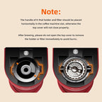 Mini Single Serve Coffee Maker for K Cup and Ground Coffee, Fast Brew One Cup Coffee Machine with Descaling Reminder and Water Window, 6 to 12 oz. Brew Sizes, Red