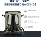 Magnetic Backpack Cooler Bag, Cold Retention Soft Coolers 30 Can Insulated Soft Sided Cooler with Waterproof Bag