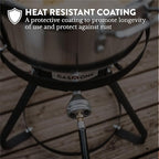 Gas One Propane Deep Fryer with 10Qt Deep Fryer Pot – High Grade Strainer Basket Aluminum Pot for Fish Fry Chicken Wings, Seafood Pot – Propane Burners for Outdoor Cooking Include Thermometer