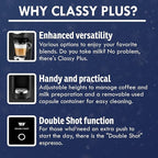 Lavazza Classy Plus Coffee Maker – 72 Count Intenso Espresso Capsules – Dual Brew Espresso & Lungo Machine Compatible Expert Capsules