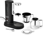 aarke Coffee Maker - Electric 10 Cup / 42 fl oz Drip Brewer with Automatic Drip-Stop, Glass Carafe, Brews Full Pot in Under 6 Minutes, SCA certified, Matte Black