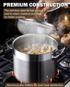 Cooks Standard Stockpots Stainless Steel, 11 Quart Professional Grade Stock Pot with Lid, Silver