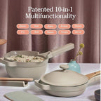 Our Place Mini Home Cook Duo - 8.5" Always Pan & Small Perfect Pot Bundle | Multi-Functional Cookware Set Replaces 18 Pieces | Steam