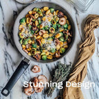 Fissler Ceratal Comfort Ceramic 10.2 Inch Non-Stick Frying Pan, Warm Grey, Made without PFAS