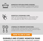 BRA COOKWARE Efficient Pro 2 Frying Pan Set | 8 + 10.2 inches Cast Aluminum Frypans | Profile Plus Non-Stick | All Heat Sources Compatible | PFOA Free | Heat-Resistant Handle | Non Deformable