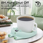 PUSEE Mug Warmer,Coffee Warmer for Desk Candle Warmer Auto Shut Off,Coffee Cup Warmer with 3 Temp Settings,Electric Beverage Warmer Plate for Coffee,Tea,Water Milk and Cocoa(Not Include Cup)