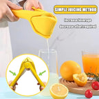 Lemon Squeezer, Effortless Manual Flat Lime Juicer Squeezer, Hand Citrus Press, Stainless Steel Orange Peeler Lemon Zester Grater, Easy to Make Juice From Lemon, Lime, Cirtus, Orange, Fruits（5 Pcs）