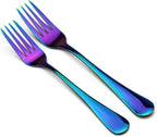 30-Piece 18/0 Stainless Steel Classical Flatware Set, Mirror Polishing Rainbow, Service for 6