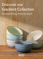 Sweese 10 Oz Ceramic Ice Cream Bowls, Set of 6, Dishwasher Microwave Safe Dessert Bowls in Assorted Cool Colors