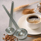 1PCS 1 Teaspoon Coffee Scoop, 9" Long Handle Measuring Spoon, 1tsp (5 ml) Stainless Steel Scooper