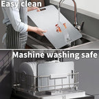 Pure Titanium Cutting Board, Stainless Cutting Boards for Kitchen, Double-Sided Food Grade Chopping for Meat, Vegetable & Fruit (10 * 14 IN)