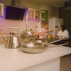 GIPFEL INTERNATIONAL Stainless Steel Frying Pan 12 Inch - Tri Ply Stainless Steel Skillet Healthy Non Toxic Cookware - Fry Pans for Induction Gas Electric Ceramic Stove & Oven Safe (12 Inch)